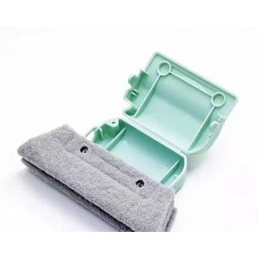 Imagem de Limpador de Janelas com Escova de Microfibra, Ferramenta de Limpeza Multiuso para Cantos, Janelas, Cozinha e Fogão