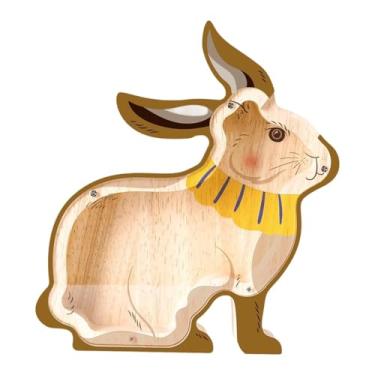 Imagem de XLWLLNJ Cofrinho decorativo em forma de porquinho, ideal para guardar dinheiro no escritório ou para crianças, Coelho