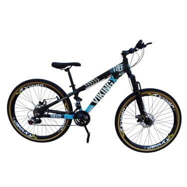 Imagem de Bicicleta 26 VikingX T25 21v Freio Disco Mecânico Pneu Aro 26 Balão Faixa Amarela-Unissex