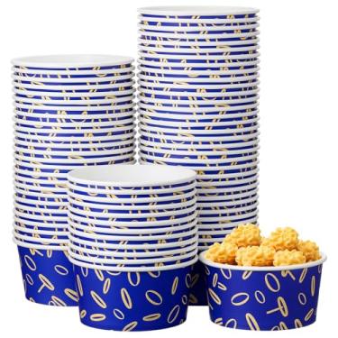 Imagem de LemonRoad Pacote com 72 copos descartáveis de lanche com tema de ouriço de 473 ml, tigelas de sorvete, iogurte, azul, personagens de desenho animado, sobremesa, doces, sundae, tigelas de papel para