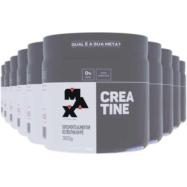 Imagem de Kit 10x Creatina Monohidratada Em Pote De 300g Max Titanium-Unissex