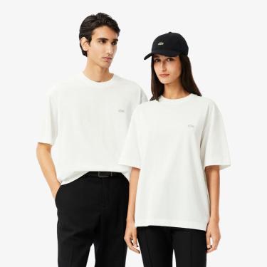 Imagem de Camiseta Lacoste Malha Pesada de Caimento Folgado-Masculino