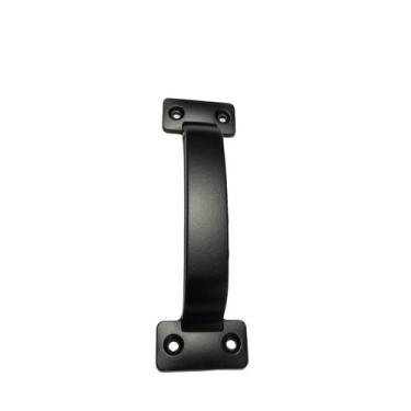 Imagem de Puxador para porta de correr moveis gaveta preto ovalado 120 mm - Feck