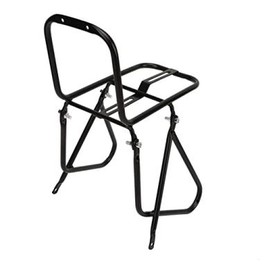 Imagem de SPYMINNPOO Rack de Carga Frontal para Bicicleta Rack de Transporte de Aço Durável Plus para Mountain Bike, Estável e Forte para Viagens de Longa Distância, Resistente à Ferrugem, para Amantes de