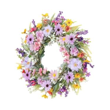 Imagem de IEUDNS Guirlanda Artificial para Porta de Entrada, Adereço Fotográfico para Janela, Estilo Fazenda Ou Festival.