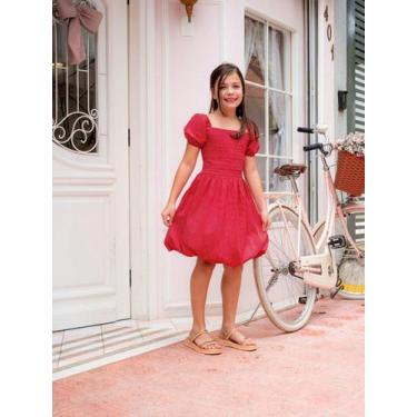 Imagem de Vestido Infantil Para Meninas Balonê Manga Princesa Delicado - Hadassa