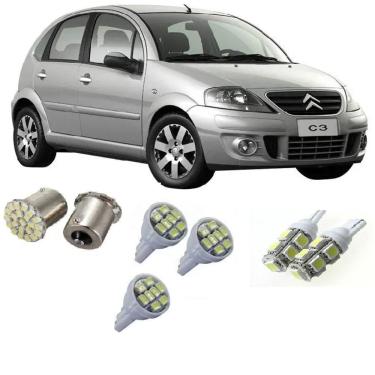 Imagem de Kit De Lampada Led Citroen C3 Super Branca 2000 A 2010