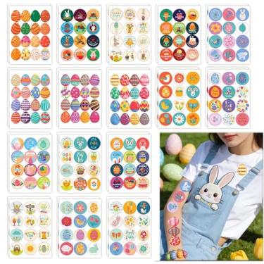 Imagem de Adesivos de Páscoa de 32 folhas, decoração de reunião adulto multiestilo, enfeite de papel de embrulho, acessório de decoração de ovo de Páscoa, enfeite de festa festiva, suprimentos de decoração de