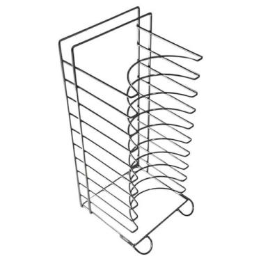 Imagem de Suporte Forma De Pizza 35 Cm-rack 10 Prat Espaço 5 cm - Ferro e Arte J