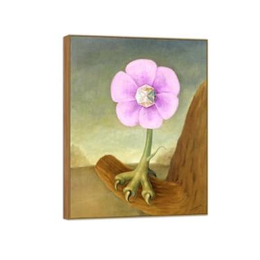 Imagem de Victor Brauner Famosa pintura em tela de arte de parede pronta para pendurar sem título 3 imagens em moldura de madeira para decoração de sala de estar 50 x 65 cm 20 x 26 pol