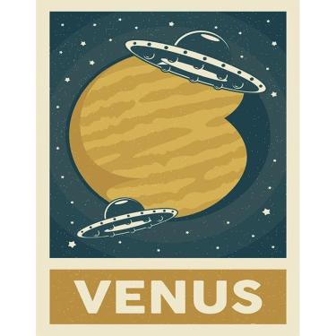 Imagem de Placa Decorativa Espaço - Planeta Venus 36X46