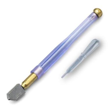 Imagem de Cortador De Vidro E Espelho Até 12mm Profissional Diamante Com Bisnaga