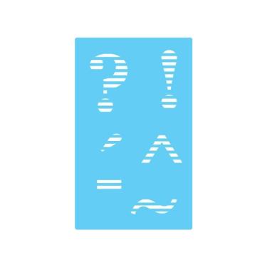 Imagem de Stencil De Parede Tamako Acentos Grandes 55 X 90Cm Ref 327