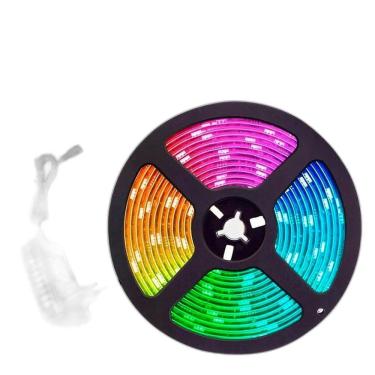 Imagem de Fita Led Rgb 5M Iluminação Digital Brilho Neon Controlador