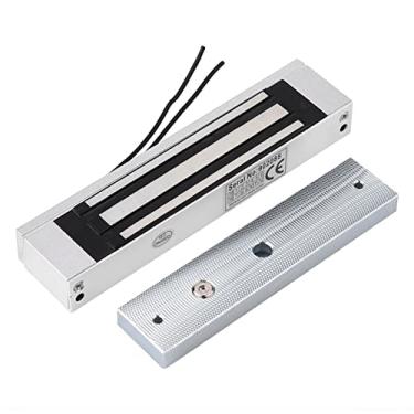 Imagem de SALALIS Fechadura Magnética Elétrica de Porta Com Força Forte de 180 Kg para Gaveta de Arquivo, Aplicável para Armários de Compras, Proteção contra Sobretensão Integrada, Material Metálico