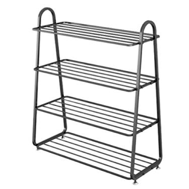 Imagem de Prateleira de sapato, organizador de sapato, suporte de sapato, prateleira de metal para armazenamento de sapatos de entrada, sala de estar, quarto, corredor, organizador de sapatos, suporte de