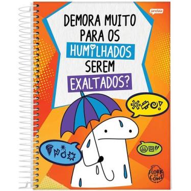 Imagem de Caderno Jandaia universitário flork 200x275mm 192 folhas