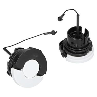 Imagem de Tampa de combustível tampa de combustível tampa de óleo do motor durável fácil instalação substituição prática para cortador de motosserra MS210 MS250 MS360 preto 2 peças