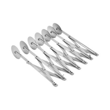 Imagem de Cortador De Massa Ajustável Em Aço Inoxidável Com Lâmina De Rolo E 1, 