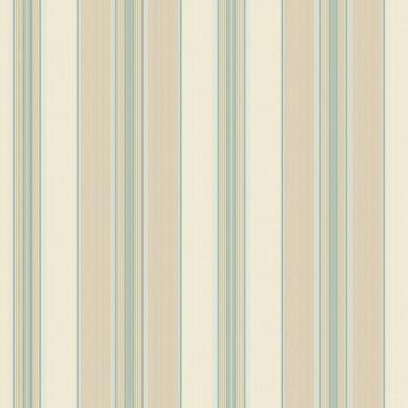 Imagem de Papel de Parede Waverly Stripes Lovers Lane Bege/Azul WA7782 - Rolo: 10m x 0,52m