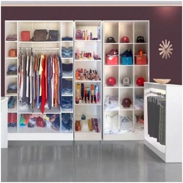 Imagem de Expositor Colméia Armários Balcão Arara 4 Peças