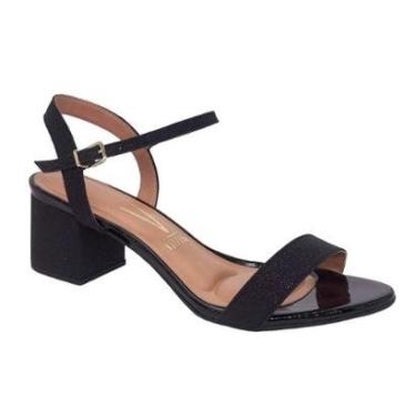 Imagem de Sandália Feminina Salto Médio Grosso Confortável Festa e Casual Vizzano 6291900-Feminino