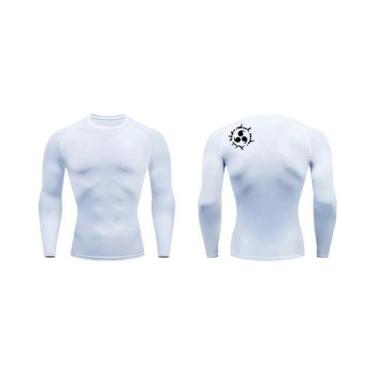 Imagem de Camiseta Masculina De Compressão Com Estampa, Secagem Rápida, Elástica