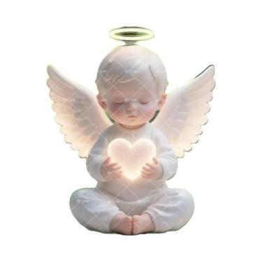 Imagem de Estaca De Jardim Anjo Em Acrílico, Placa Decorativa Para Quintal, Arte