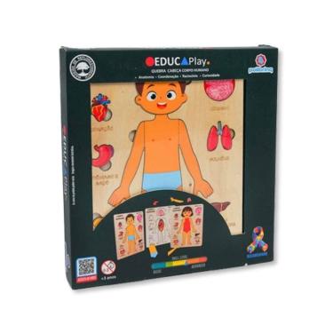 Imagem de Brinquedo Educativo Quebra Cabeca Corpo Humano - Polibrinq