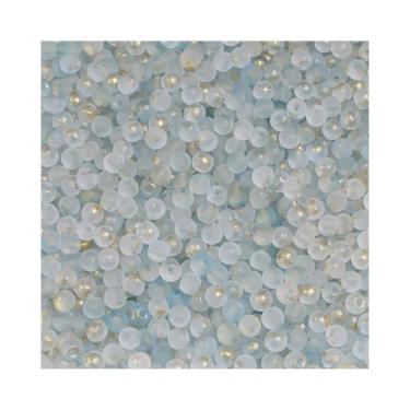 Imagem de Contas De Vidro Fosco Dourado Salpicado De 4mm, 100 Peças Para Joias A