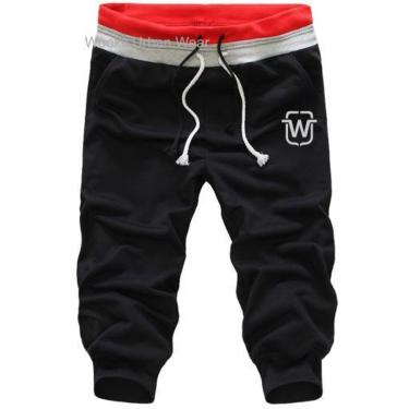 Imagem de Bermuda Masculina e Feminina de Moleton Saruel Skinny Sport Academia WB1-Unissex