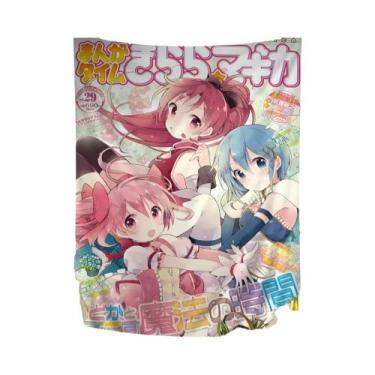 Imagem de Tapeçaria Boêmia De Tarô E Garota Mágica Japonesa Hippie Para Decoraçã