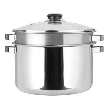Imagem de Panela Espagueteira Inox Fogão Indução 5l Legumes No Vapor