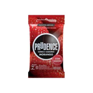 Imagem de Preservativo Prudence Cores & Sabores Morango 3 Unidades