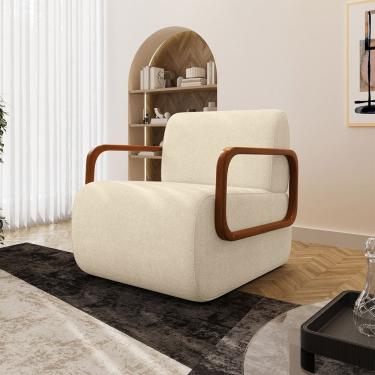 Imagem de Poltrona Kiev em Madeira de Eucalipto Movellu Home