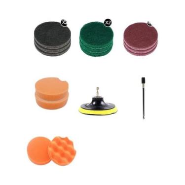 Imagem de Conjunto De 12 Escovas Para Furadeira Para Limpeza De Rejuntes, Pisos,