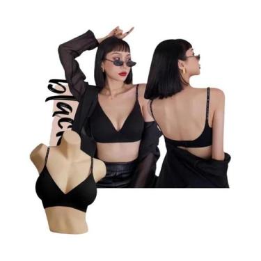 Imagem de Sutiã Sem Costura Sexy Para Mulheres, Com Decote Em V Profundo, Alças 