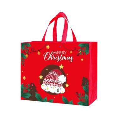 Imagem de Sacolas Reutilizáveis Dobráveis De TNT 1 2 4 Peças Portáteis Para Emba