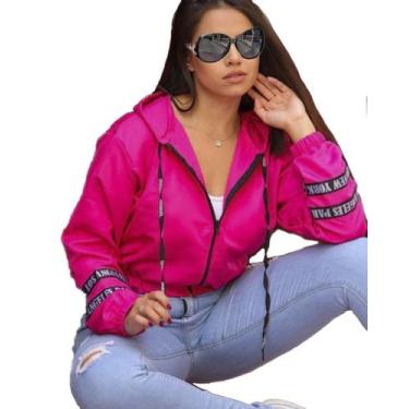 Imagem de Jaqueta Casaco Corta Vento Cropped - WM, P, Rosa
