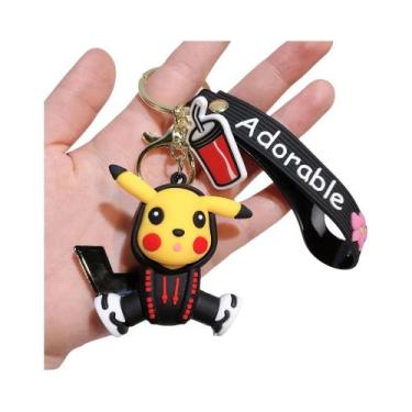 Imagem de Chaveiro Pikachu Koda Duck Pokémon 2025: Pingente De Desenho Animado, 
