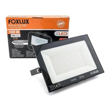 Imagem de Refletor Foxlux Led 100W 6,5K 30000H Preto