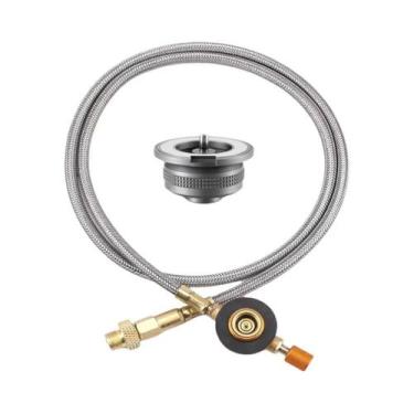 Imagem de Adaptador De Gás Butano Para Fogão Portátil Com Mangueira - Acessório 