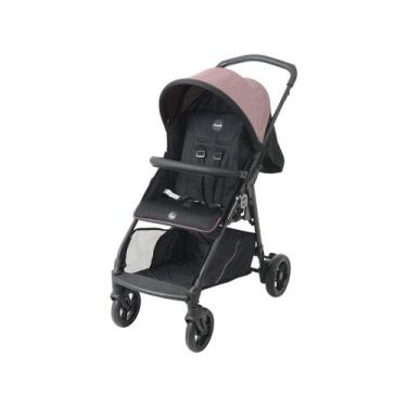 Imagem de Carrinho de Bebê Passeio Burigotto Lui 0 até 15kg, Preto e Rosé