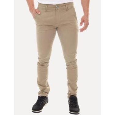 Imagem de Calça Tommy Hilfiger Masculina de Sarja Brooklyn Caqui Escuro-Masculino