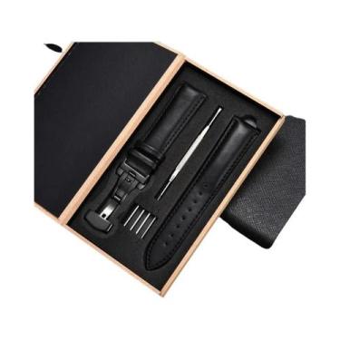 Imagem de Pulseira De Relógio Unissex De Couro Genuíno, 18mm, 20mm, 22mm, 24mm, 