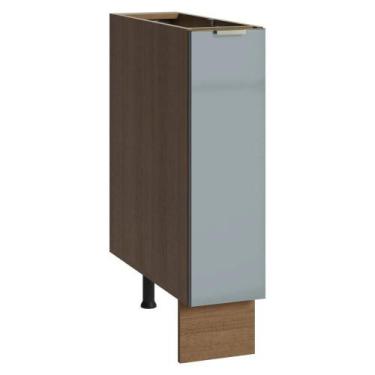 Imagem de Balcão Porta-temperos 20 Cm 1 Porta (sem Tampo) Rustic/cinza Lux Mades