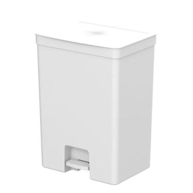 Imagem de Lixeira com pedal Ou 50L Linha Trium, Branco