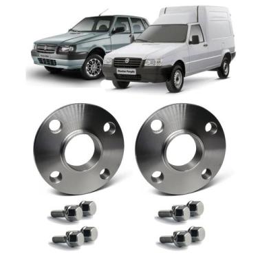 Imagem de 2 Espaçador Alargador De Rodas 15mm Fiat Uno Mille Fiorino - Borfix