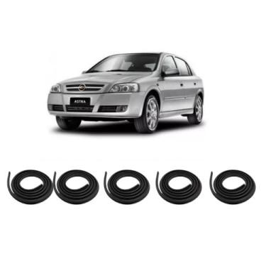 Imagem de Kit Borracha Vedação Das 4 Portas + Borracha Do Porta Mala Astra 1995 