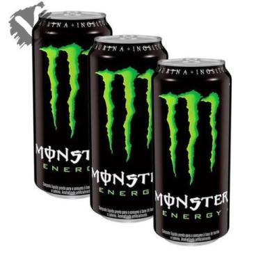 Imagem de Kit 3 Energético Monster Energy Tradicional 473ml